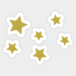 Golden star pack Sticker